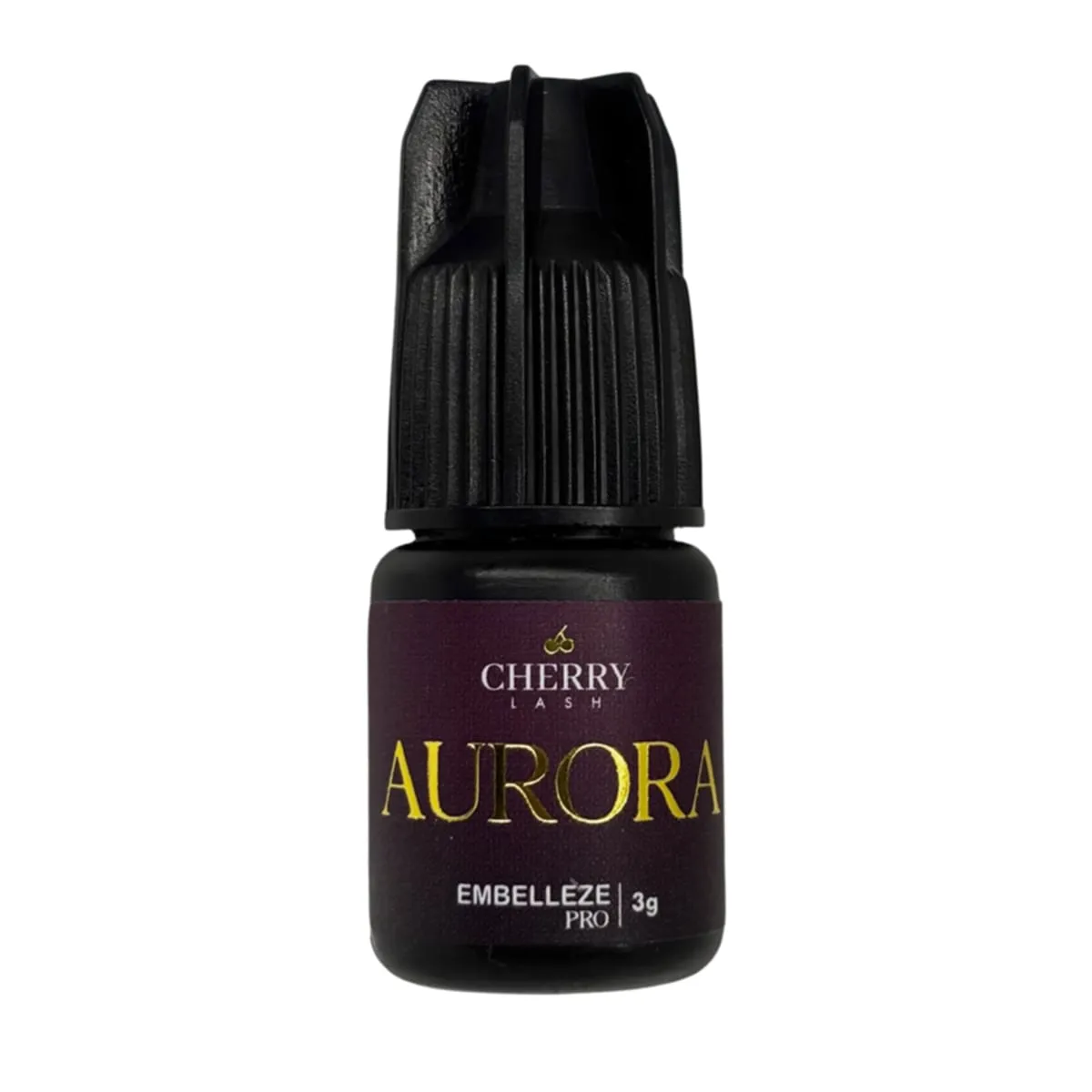 Cola Aurora Cherry Lash e Embelleze Pro para extensão de cílios 3ml